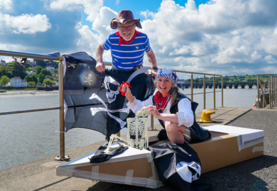 Pirate Cardboard Boat