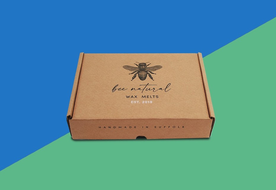 Sustainable wax melt packaging for Bee Natural Wax Melts