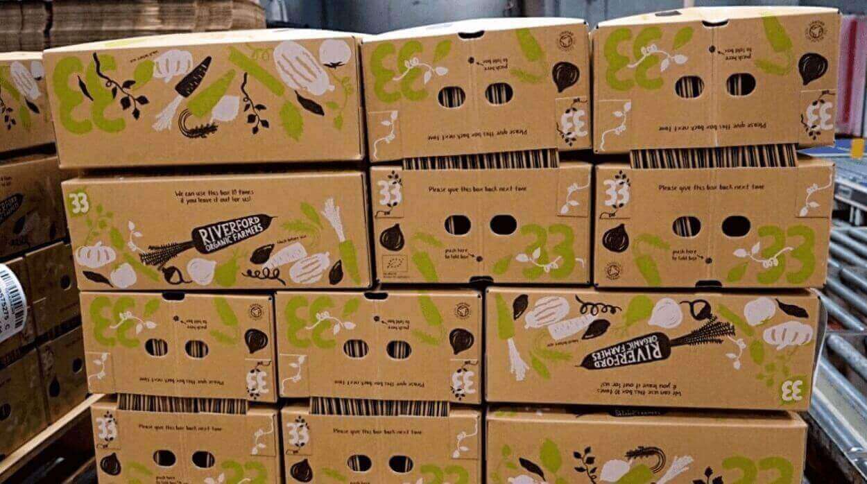 Veg produce packaging boxes