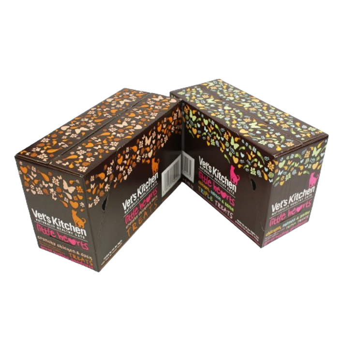 Printed pet food packaging box