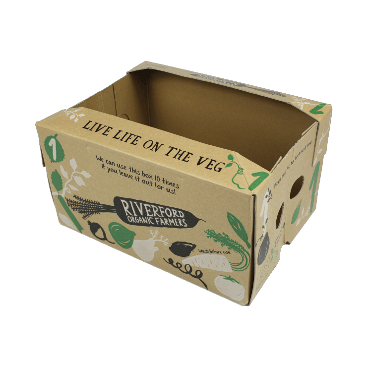 Vegetable cardboard boxes