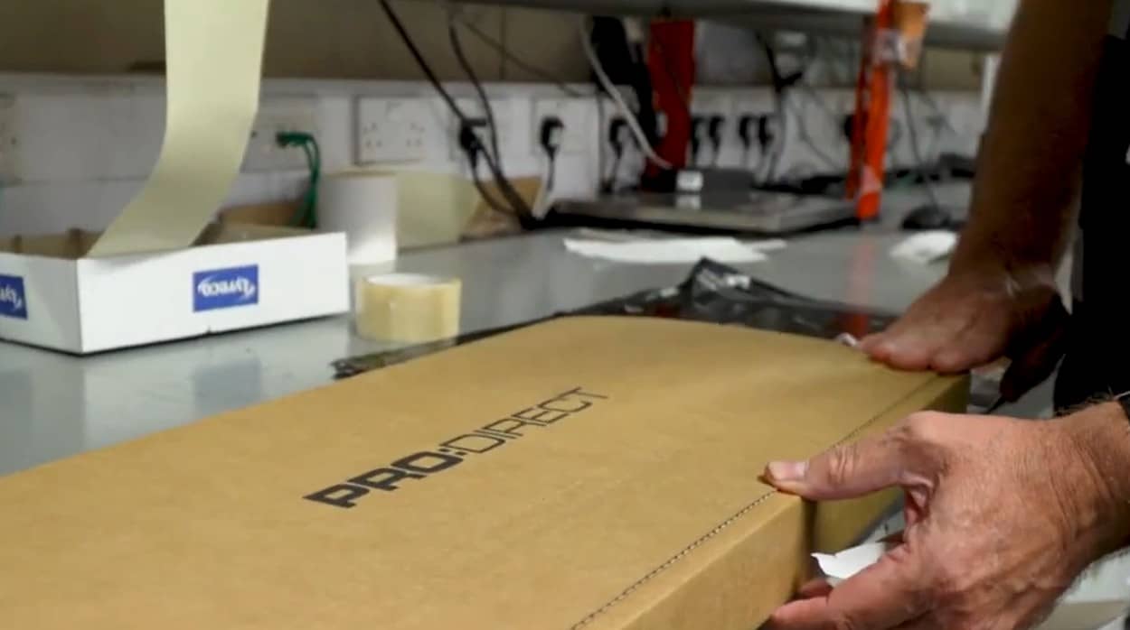 Sports equipment ecommerce packaging
