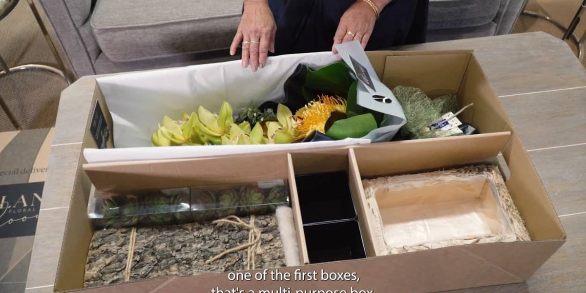 Yolanda Blooms flower packaging